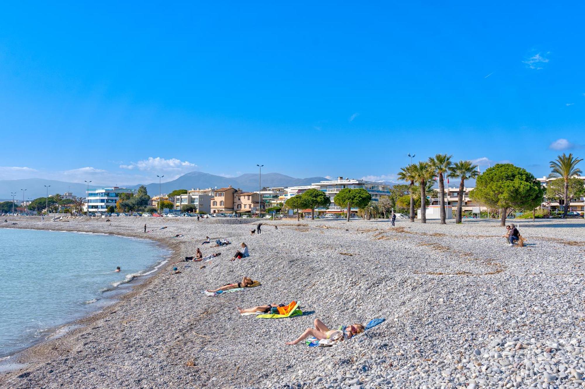 Magnifique 2 Pieces Vue Mer - Parking Proche Plage Saint-Laurent-du-Var Esterno foto